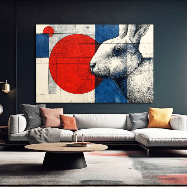 Geometric Bunny Print