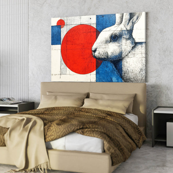 Geometric Bunny Print