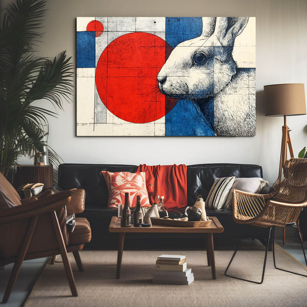 Geometric Bunny Print