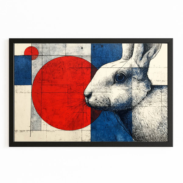 Geometric Bunny Print