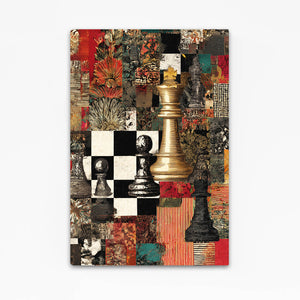 Geometric Chess Board Art