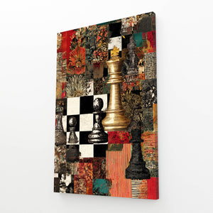 Geometric Chess Board Art