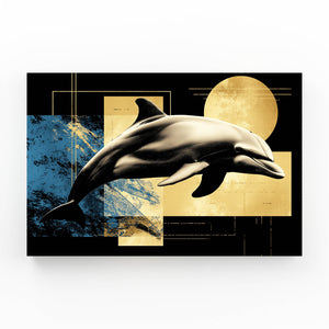 Geometric Dolphin Art