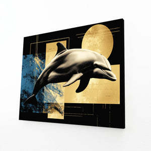 Geometric Dolphin Art