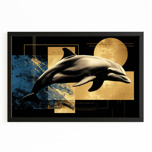 Geometric Dolphin Art