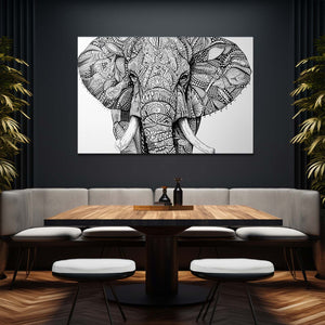 Geometric Elephant Wall Art | MusaArtGallery™