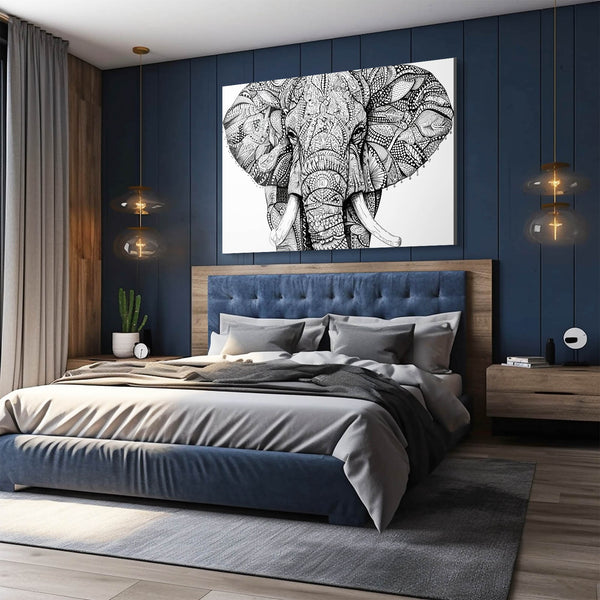 Geometric Elephant Wall Art | MusaArtGallery™