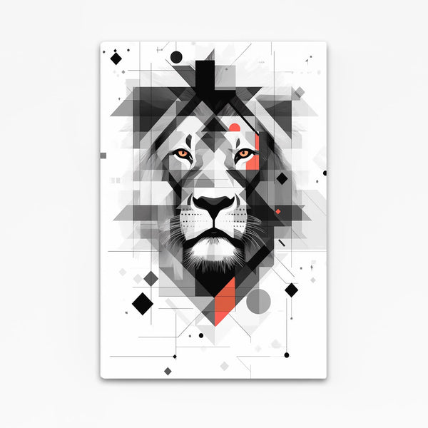 Geometric Essence Lion Wall Art | MusaArtGallery™