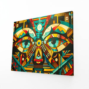 Geometric Face Mexican Wall Art | MusaArtGallery™