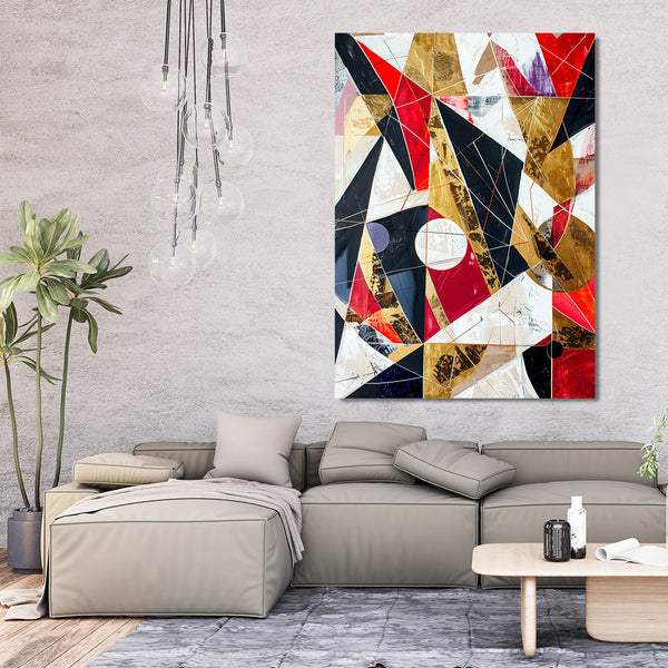 Geometric Fusion Abstract Art | MusaArtGallery™