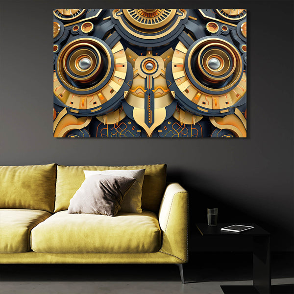 Geometric Gold Mexican Wall Art | MusaArtGallery™