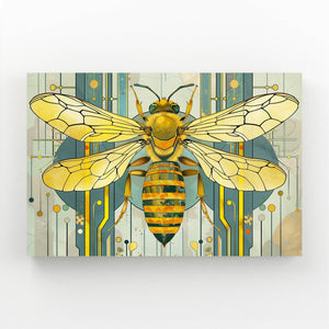 Geometric Harmony Bee Art | MusaArtGallery™