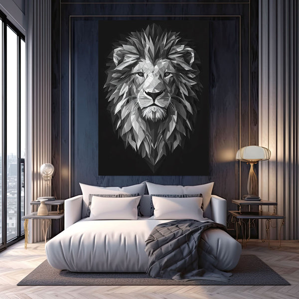 Geometric Lion Wall Art | MusaArtGallery™