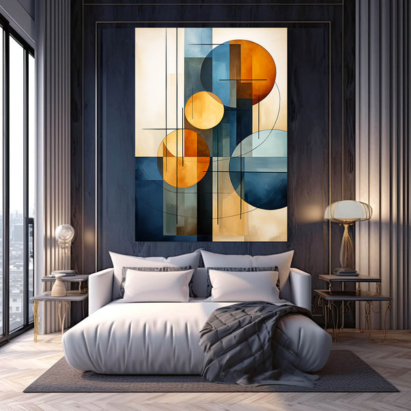 Geometric Modern Abstract Art Canvas | MusaArtGallery™