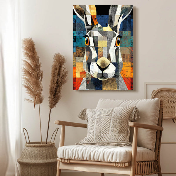 Geometric Rabbit Wall Decor