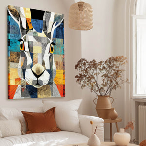 Geometric Rabbit Wall Decor