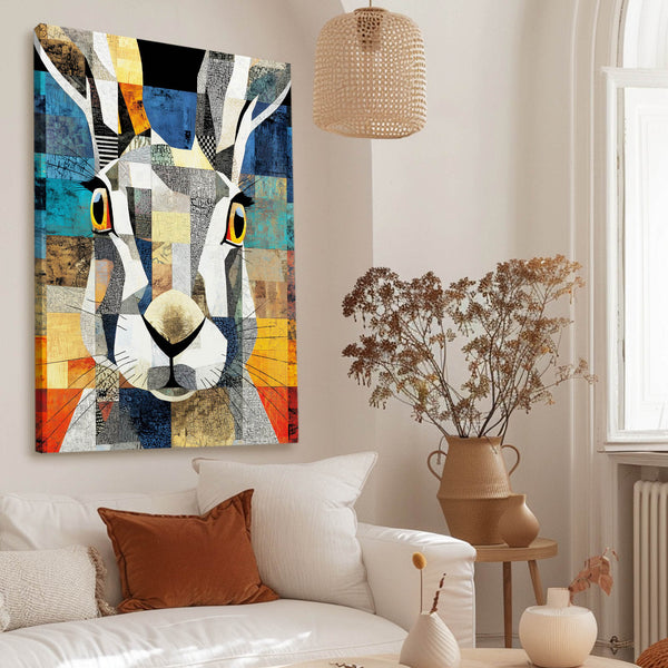 Geometric Rabbit Wall Decor