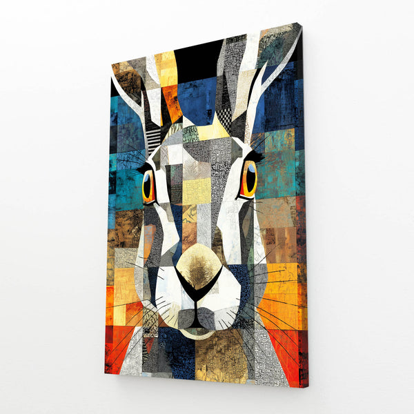 Geometric Rabbit Wall Decor