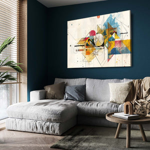 Geometric Symphony Abstract Art | MusaArtGallery™