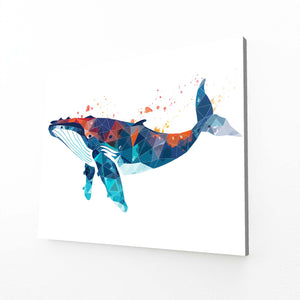 Geometric Whale Art | MusaArtGallery™