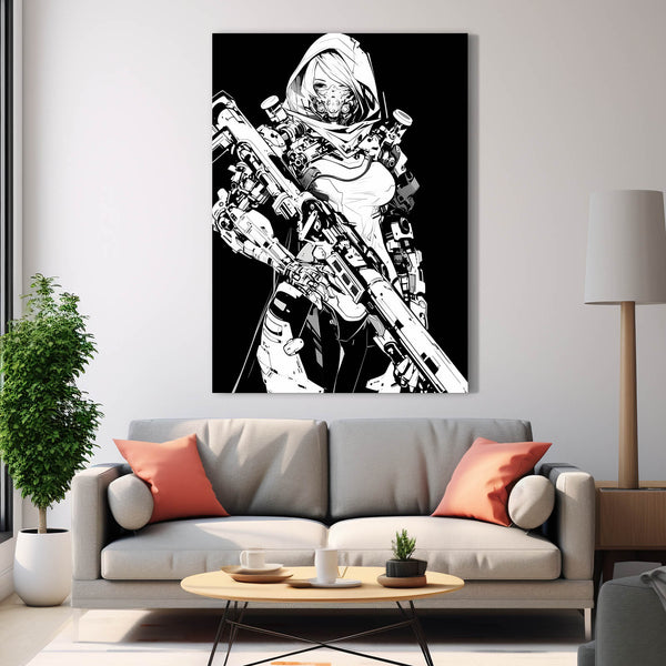 Ghost Sniper Cyberpunk Art | MusaArtGallery™