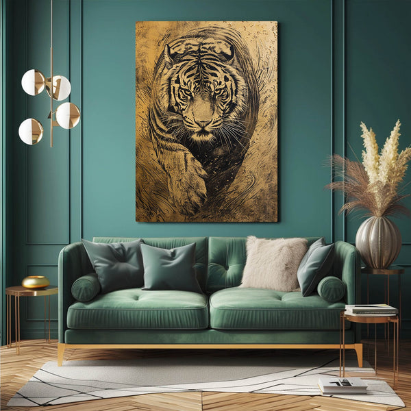 Giant Old Tiger Wall Art | MusaArtGallery™