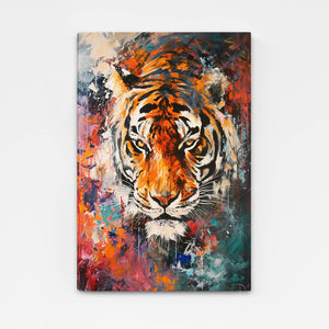 Giant Tiger Face Canvas Wall Art | MusaArtGallery™