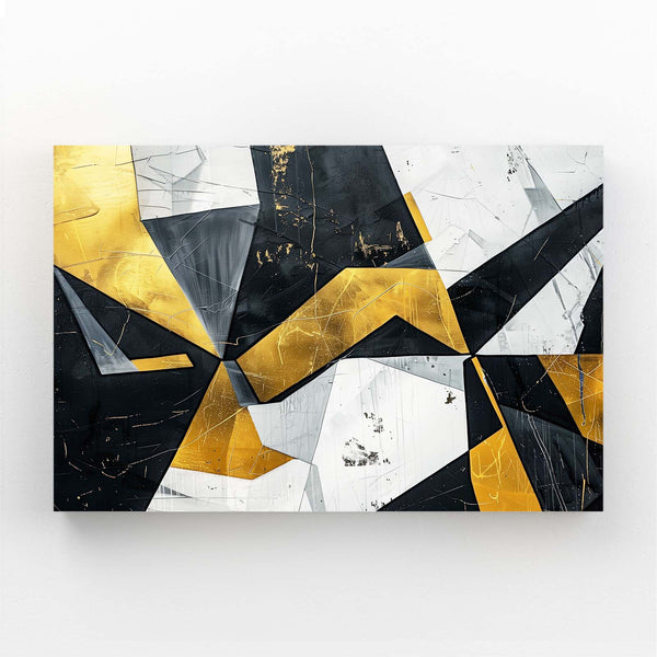 Gilded Angles Abstract Art | MusaArtGallery™