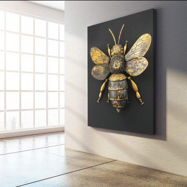 Gilded Majesty Bee Art | MusaArtGallery™