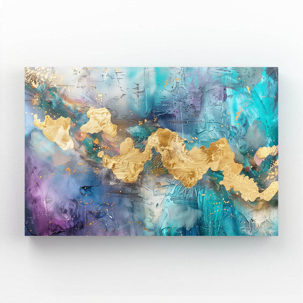 Gilded Waves Abstract Art | MusaArtGallery™