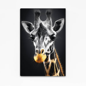 Giraffe Artwork Black And White
