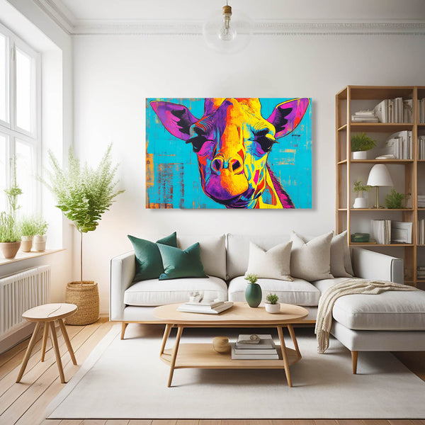Giraffe Artwork Colorful