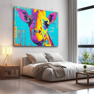 Giraffe Artwork Colorful