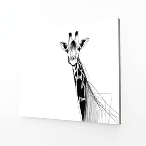 Giraffe Bathroom Wall Art