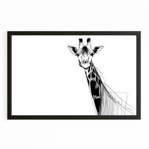 Giraffe Bathroom Wall Art