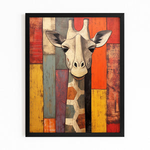 Giraffe Bathroom Wall Art