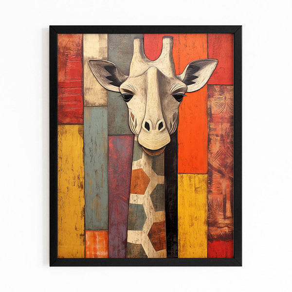 Giraffe Bathroom Wall Art