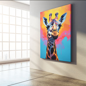 Giraffe Colorful Wall Art | MusaArtGallery™