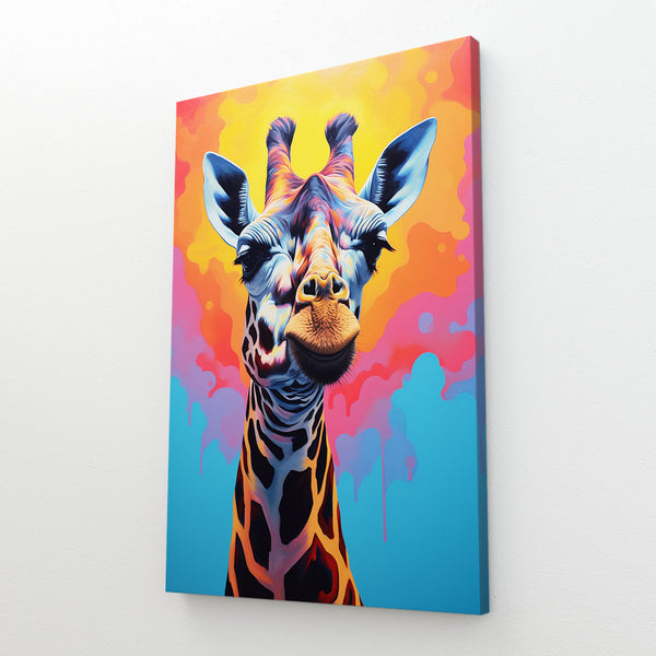Giraffe Colorful Wall Art | MusaArtGallery™