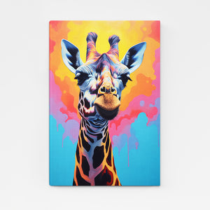 Giraffe Colorful Wall Art | MusaArtGallery™