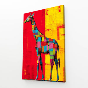 Giraffe Pop Art Canvas