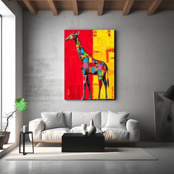 Giraffe Pop Art Canvas