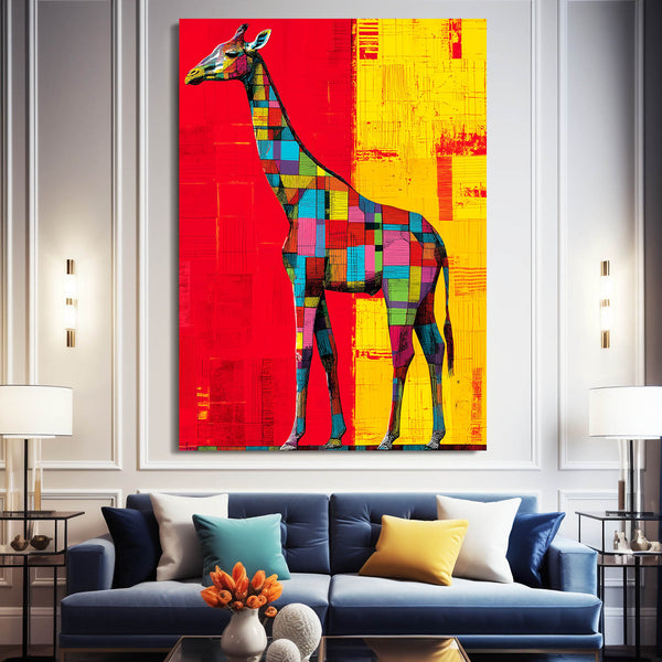 Giraffe Pop Art Canvas