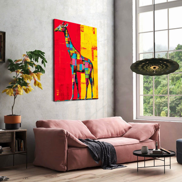 Giraffe Pop Art Canvas