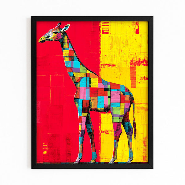 Giraffe Pop Art Canvas