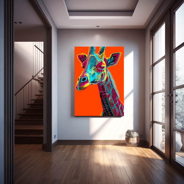 Giraffe Prints On Canvas