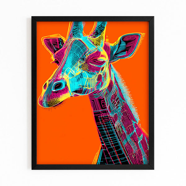 Giraffe Prints On Canvas
