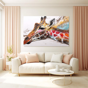 Giraffe Wall Art Framed