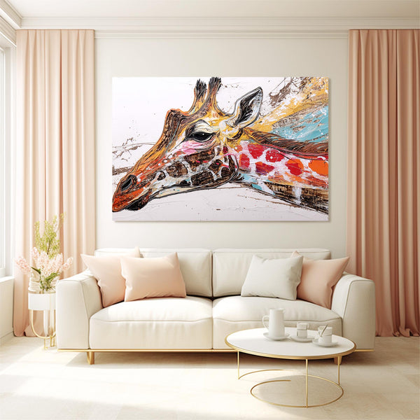 Giraffe Wall Art Framed