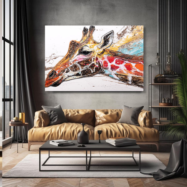 Giraffe Wall Art Framed